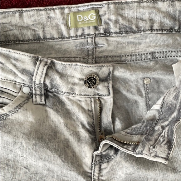 Vintage Dolce Gabbana Summer Camp Grey Wash Jeans - Picture 3 of 8